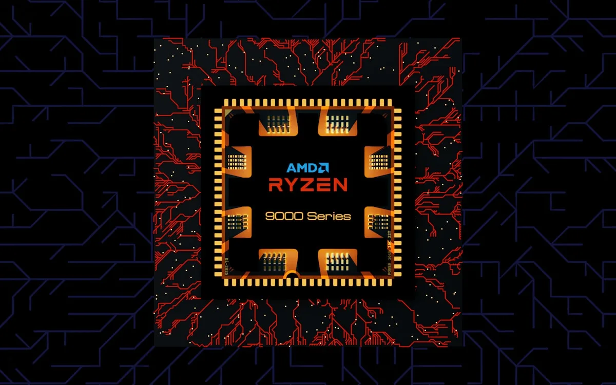Processador AMD Ryzen com gráficos integrados em primeiro plano